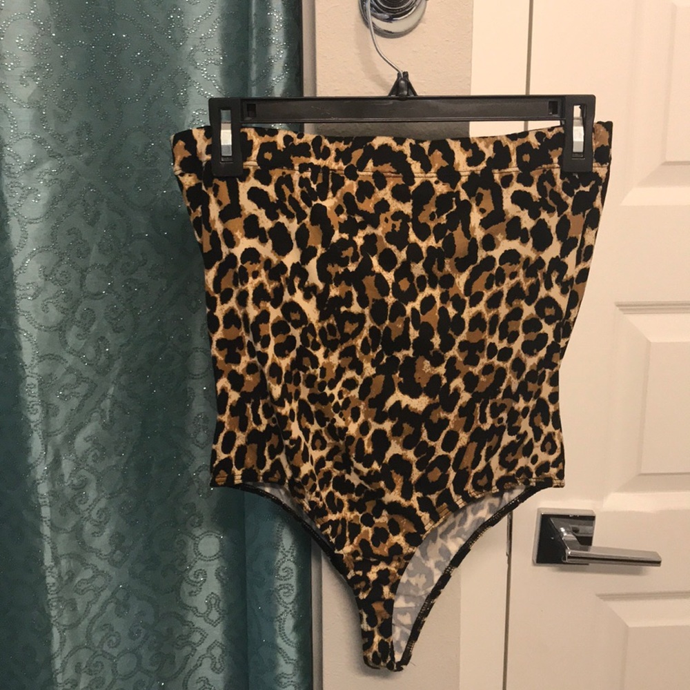 A unitard; no sleeves